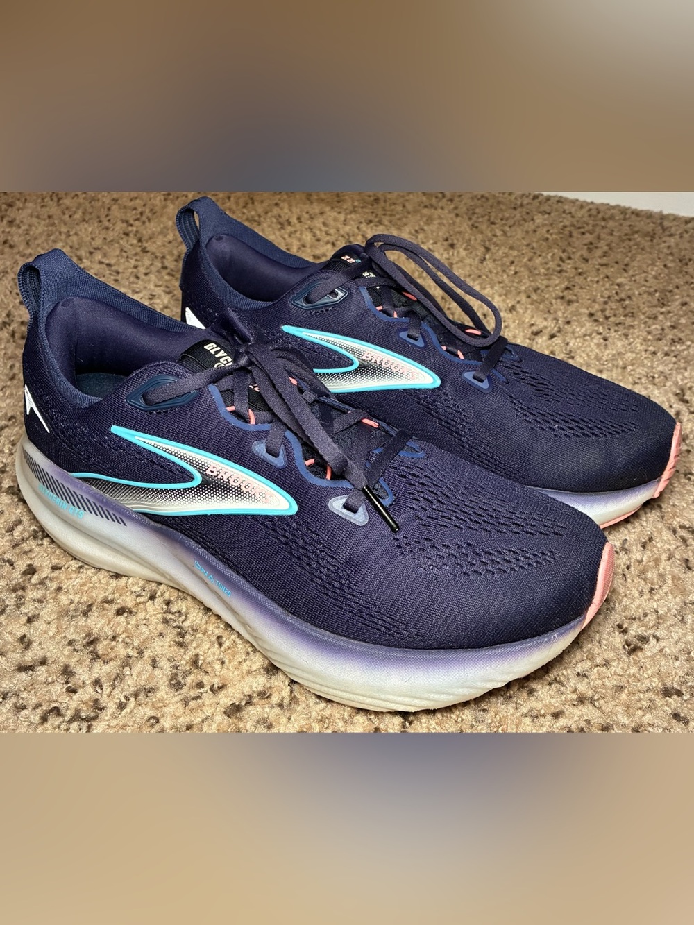 Brooks Glycerin 22 GTS Running Shoes Sneakers Blue Ribbon Women’s 11 D wide